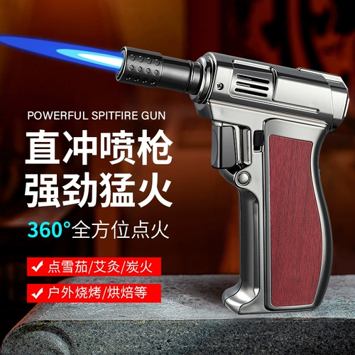 Зажигание зажигания зажигает надувное надувное ветрозащитное зажигание, голубое пламя домашние пользователи высокая температура.