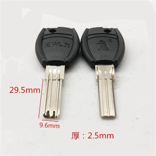 包邮20个原版大把王力四代钥匙方把王力双排背面带槽钥匙料