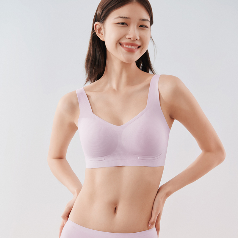 舒适透气乳胶背心式文胸