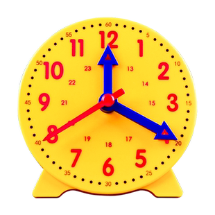 钟表模型一二年级小学生教学时钟儿童蒙氏数学时钟教具二针三针3针联动时钟学习器认识钟表学习认识时间