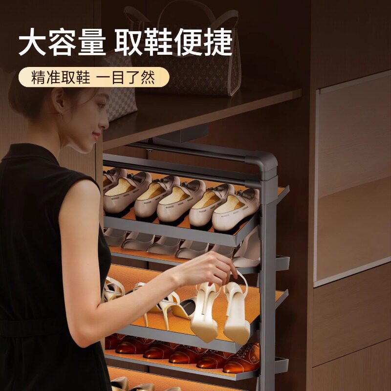 包安装360度旋转鞋架旋转鞋柜