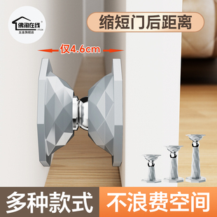 硅胶门吸免打孔新款门后固定防撞门挡门阻器地吸卫生间厕所门短款