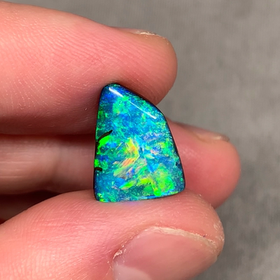 澳洲天然欧泊莫奈油画铁欧泊戒指吊坠定制5.43ct 13.4*10.2*4.9mm