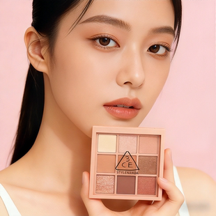 3ce橘棕色眼影盘九宫格overtake秋风落叶南瓜色日常淡妆2025新款