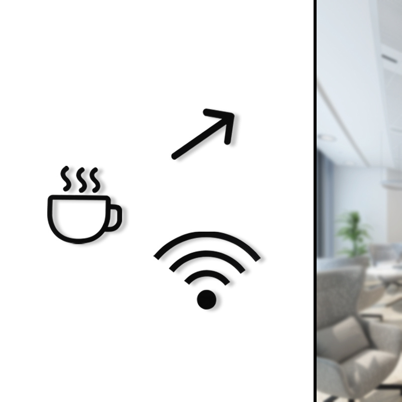 创意wifi提示牌淋浴间卫生间禁止吸烟标识牌工具间标志牌