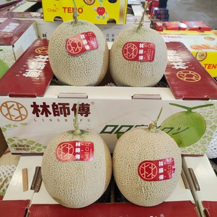 正宗林师傅口口蜜瓜礼盒装6只当季新鲜水果哈密瓜软糯香甜汁包邮