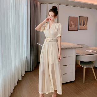 女夏装 时尚 套装 一整套优雅高贵气质高腰垂感阔腿连体裤 洋气连衣裤