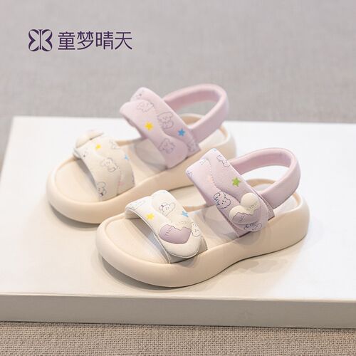 26-37码儿童凉鞋女孩鞋子2026新款露趾童鞋软底沙滩鞋女童夏季鞋