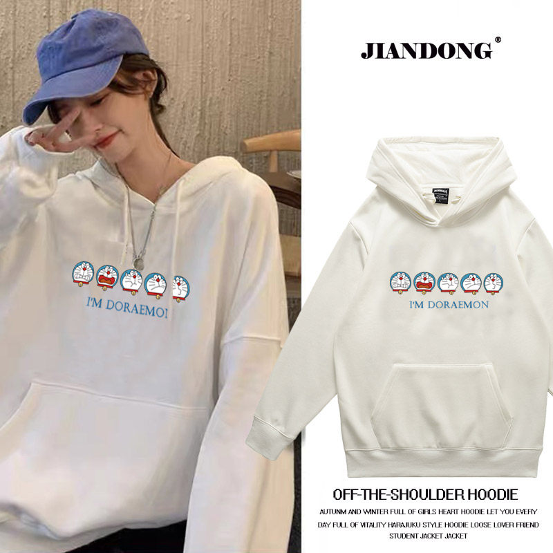 小个子潮流卫衣女秋季学院风2025年新款vintage连帽纯棉宽松外套