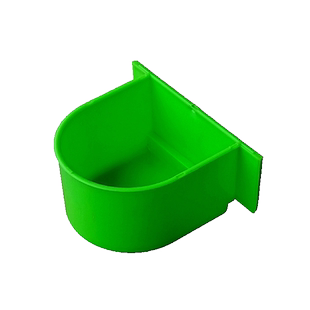 虎皮牡丹鹦鹉 喂食器 鸟食槽喂鸟器食碗鸟用半圆食盒加厚鸟笼配件