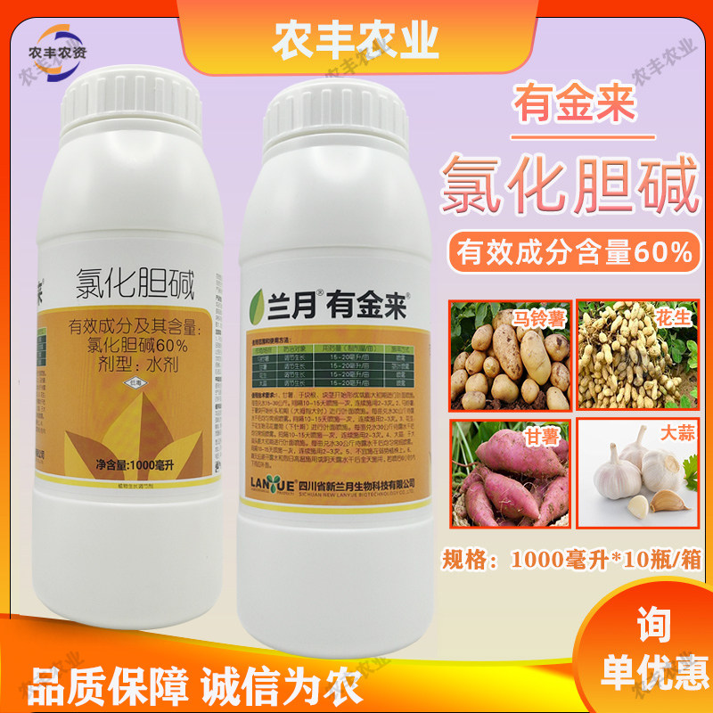兰月有金来60%氯化胆碱膨大剂