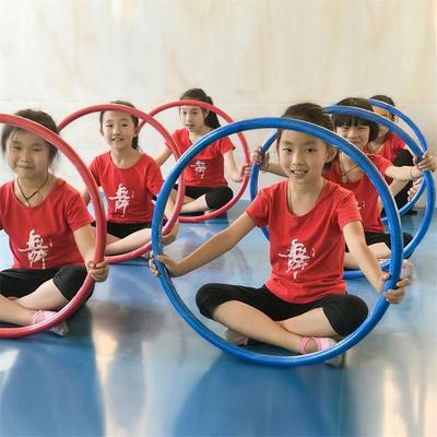 儿童专用呼啦圈幼儿园小学生3-12岁纯色经典海绵软体亲子运动器材