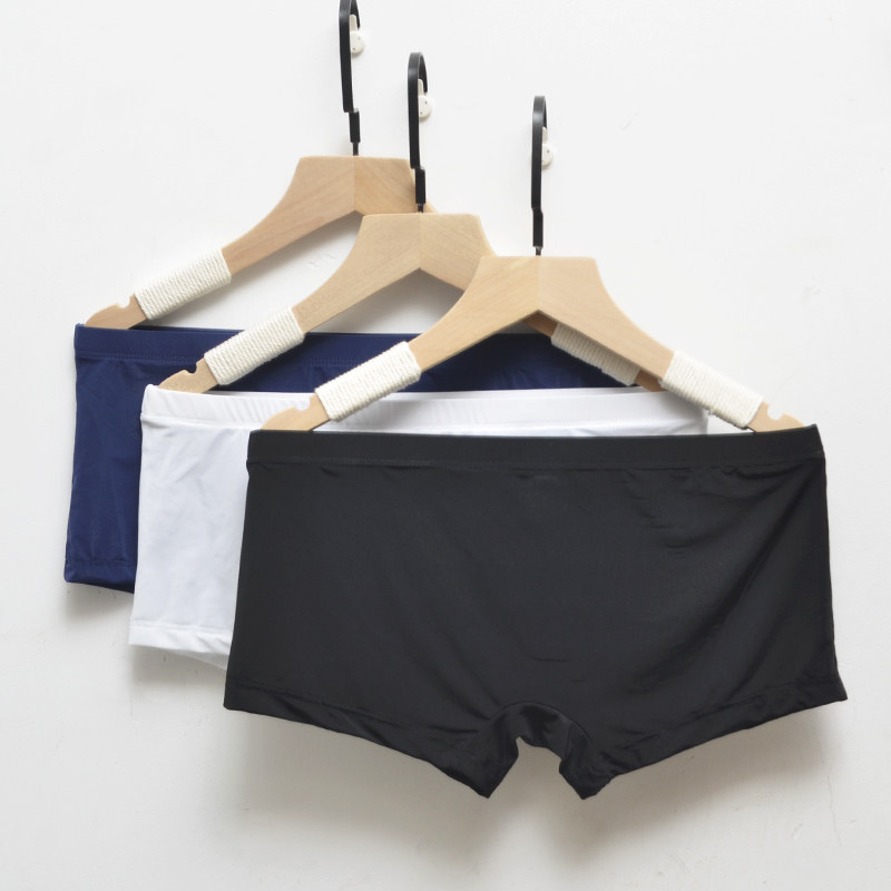 3条装无兜薄款冰丝男士平角内裤男低腰性感透明四角裤头纯色一片,女士内衣/男士内衣/家居服,男平角内裤,淘宝优惠券,粉丝福利购,淘宝优惠卷
