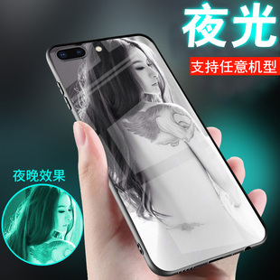 适用苹果8手机壳iphone7夜光6玻璃6s个性 小众高级感保护外套 感美女8plus潮牌网红7plus潮牌七八男士 8P女生款