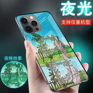 适用苹果11手机壳iPhone12小学语课文本11pro数学12mini新品13pro经典儿时插画14plus男士女生款外套13promax