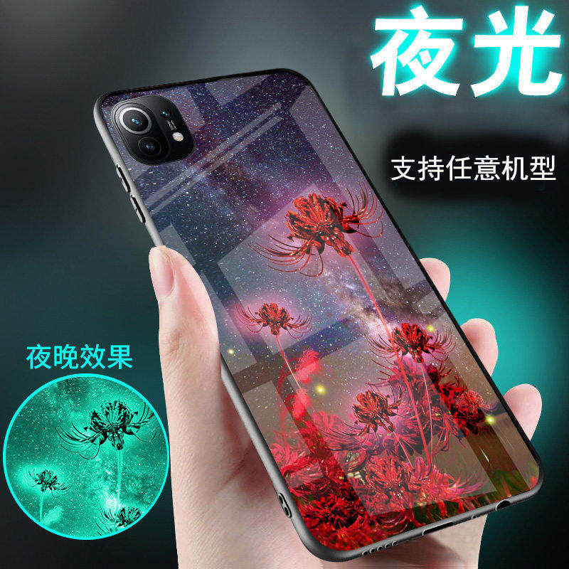 适用小米17手机壳15新品14夜光13玻璃12夜光11彼岸花10中国古风9创意15ultra女生款8男士情侣17pro外套酷