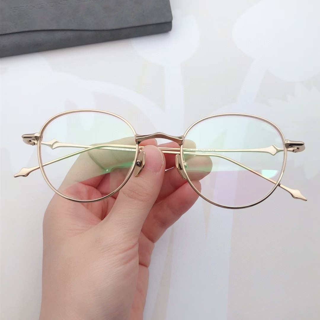 宋轶林一同款GM男女眼镜框纯钛超轻近视眼镜架圆形素颜防蓝光镜