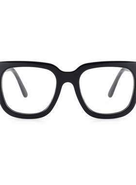 板材眼镜框胡兵同款ft690方形大框黑色近视镜变色防蓝光可配度数