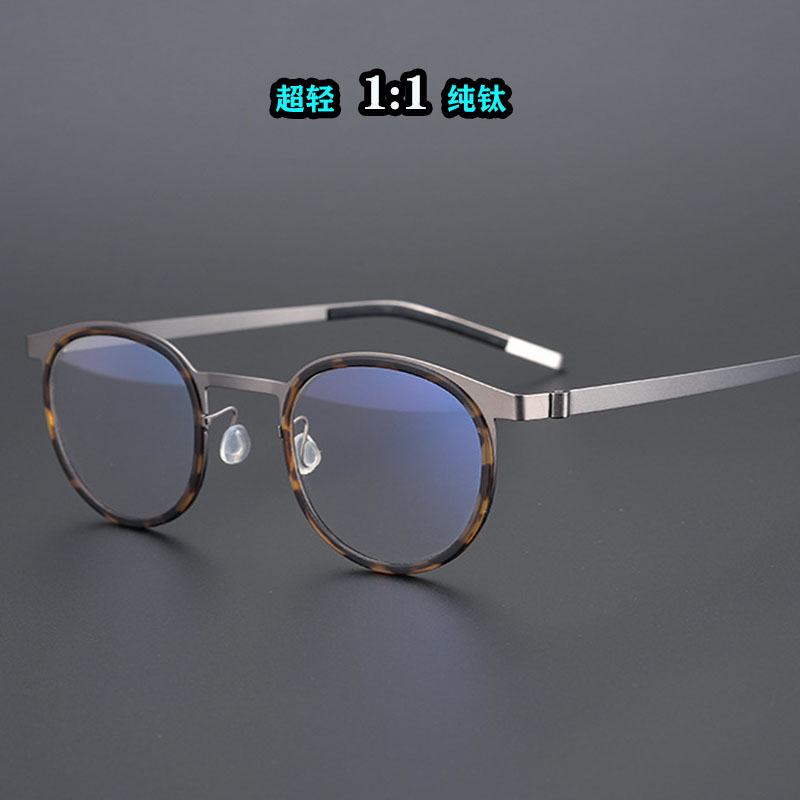 姜文同款大头大脸胖子圆框眼镜架