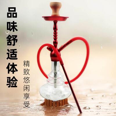 跨境水烟壶全套铝阿拉伯水烟成品烟斗水烟壶hookah shisha大底壶