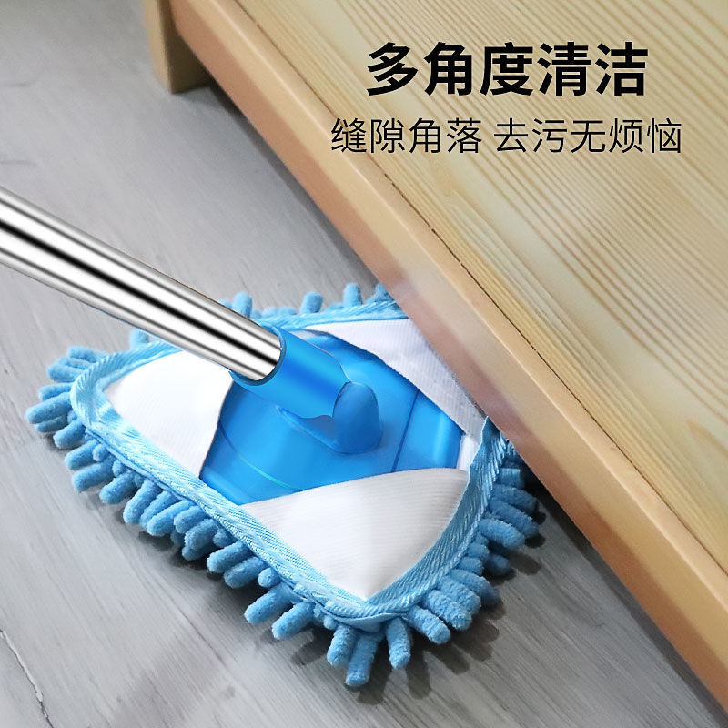 三角除尘拖把伸缩擦玻璃家用多功能清洁神器柜子窗户天花板小拖把