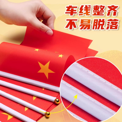 手摇小红旗中国五星红旗国庆节幼儿园小学庆典防水活动旗帜