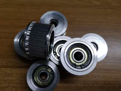 带法兰齿型惰轮同步带轮AHTF20S3M100-5 20S3M060 AHTF24S3M100-5