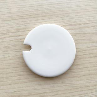 单买单卖白色陶瓷盖子马克杯杯盖8.6cm8cm配件通用防尘开口缺口