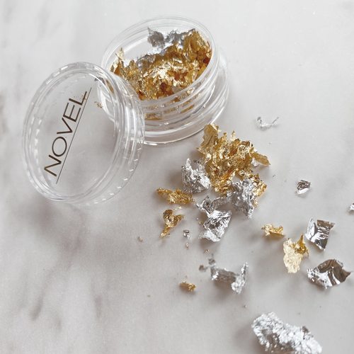 日本超薄碎片金银色美甲饰品