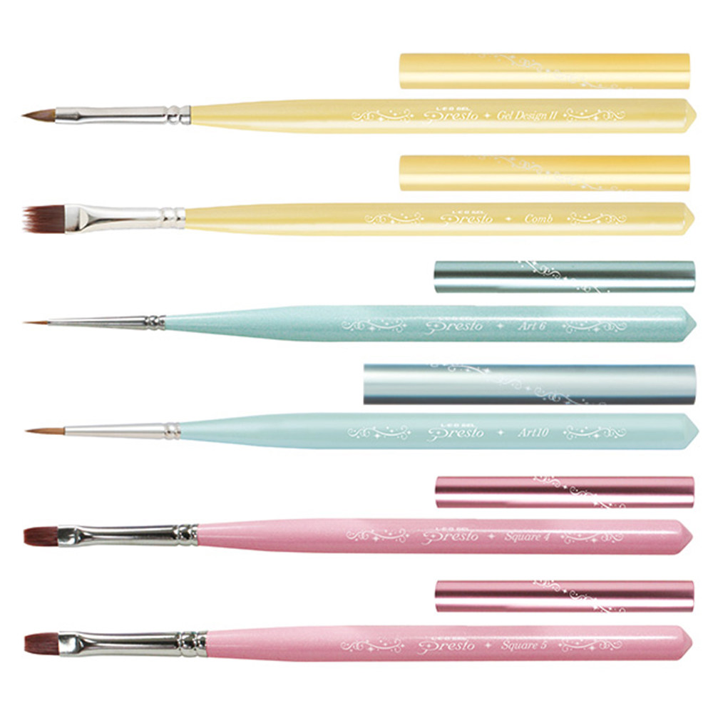 日本Presto美甲笔刷工具光疗笔彩绘笔戳戳笔拉线笔渐变笔指甲胶笔