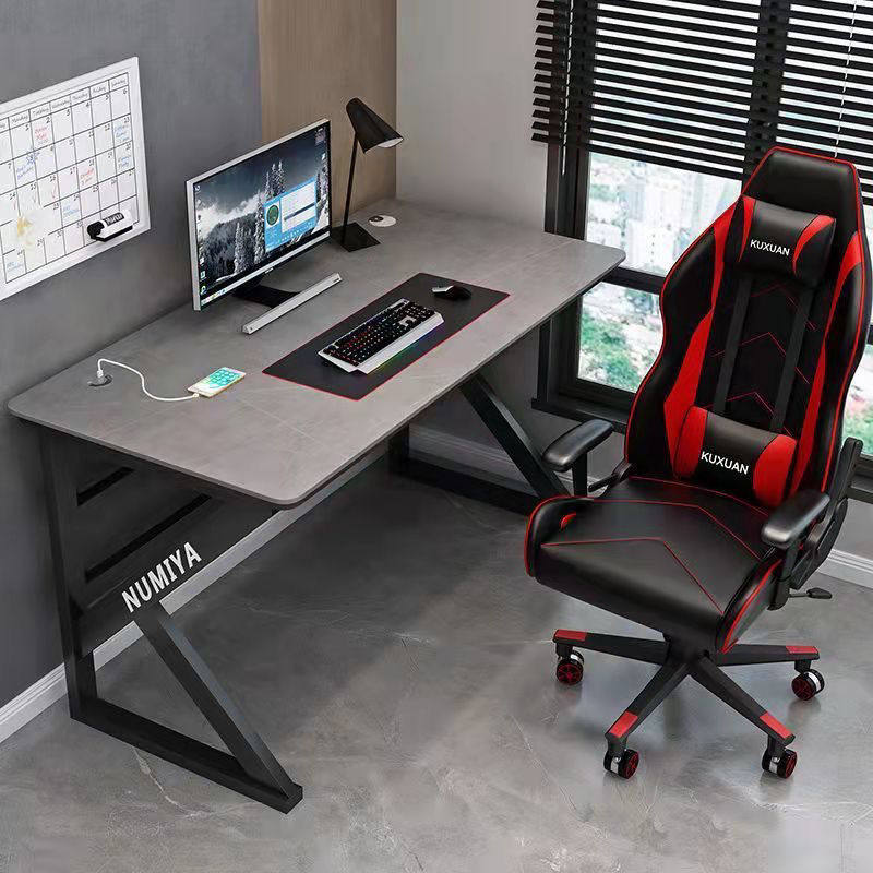全套电竞桌椅套装科技感台式电脑桌轻奢一体桌子家用卧室岩板书桌