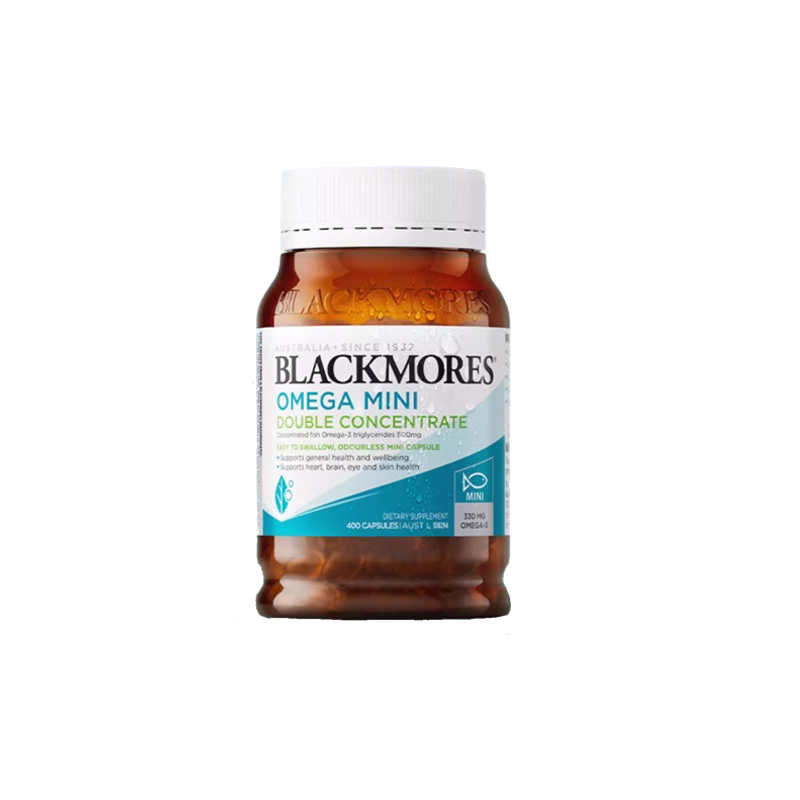 澳佳宝blackmores深海鱼油omega3小粒mini软胶囊鱼肝油女生dha - 白底图