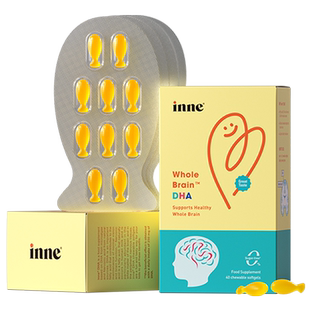 inne因你全脑DHA婴儿宝宝小金豆儿童护眼记忆力专用藻油dha旗舰店