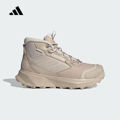 阿迪达斯男女鞋24冬季TERREX LEATHER户外雪地靴徒步登山鞋ID3436