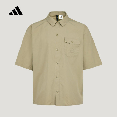 adidas阿迪达斯运动短袖男2026夏季休闲翻领衬衣T恤KR5075 KR5077