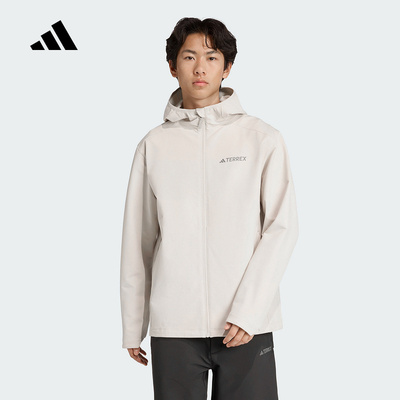 adidas阿迪达斯外套男2025冬户外拒水梭织连帽夹克JV6233 KC8492