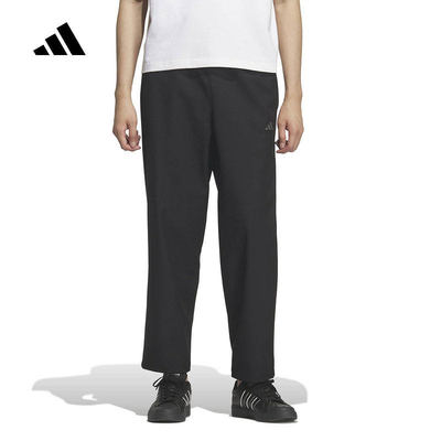 adidas阿迪达斯运动裤男2026春季加绒直筒梭织长裤KR2529 KR2530