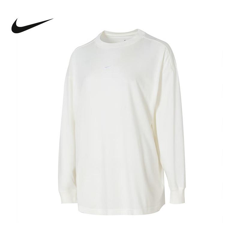 NIKE耐克长袖T恤女子2024冬季新款运动休闲针织打底衫DM6233-133