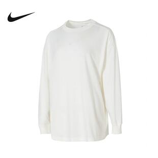 NIKE耐克长袖T恤女子2024冬季新款运动休闲针织打底衫DM6233-133