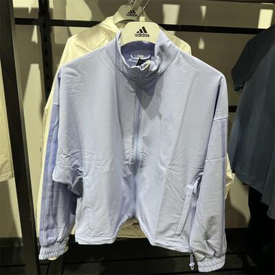 阿迪达斯训练女立领运动外套