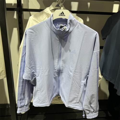 阿迪达斯训练女立领运动外套