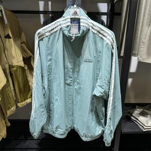 adidas阿迪达斯外套男24秋季运动休闲梭织立领夹克JI6646 JI6648