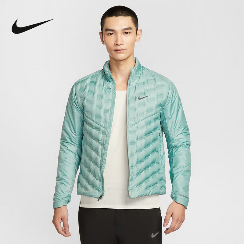 Nike耐克外套男子2025冬季轻薄保暖立领短款运动羽绒服FB7557-017