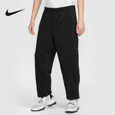 NIKE耐克男裤24冬季新款侧排扣篮球运动裤加绒直筒长裤FZ1037-010