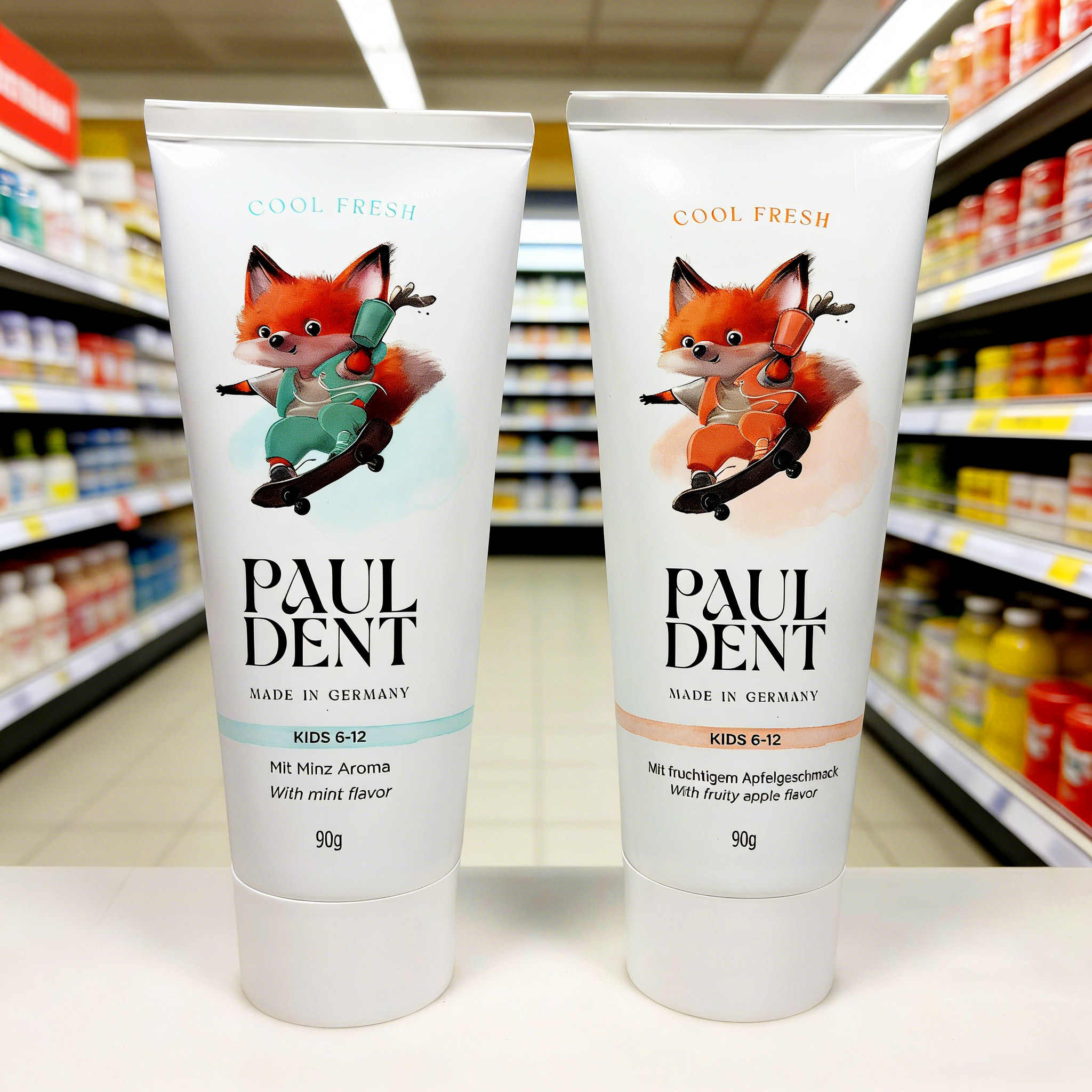 德国进口儿童牙膏6到12岁含氟换牙期防蛀牙青少年初中小学生大童