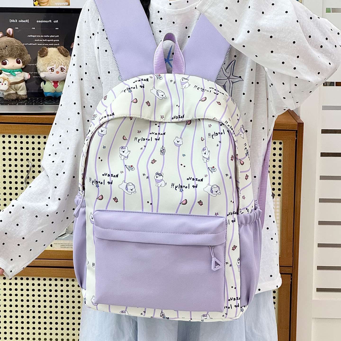 可爱学生书包女小清新学院风时尚