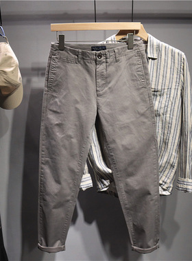 毒类 春秋休闲长裤男 韩版潮流修身弹力轻商务小脚裤青年港风裤子