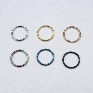 discoki耳钉耳骨钉耳环唇环鼻环穿刺316L钛钢防过敏日韩基础款