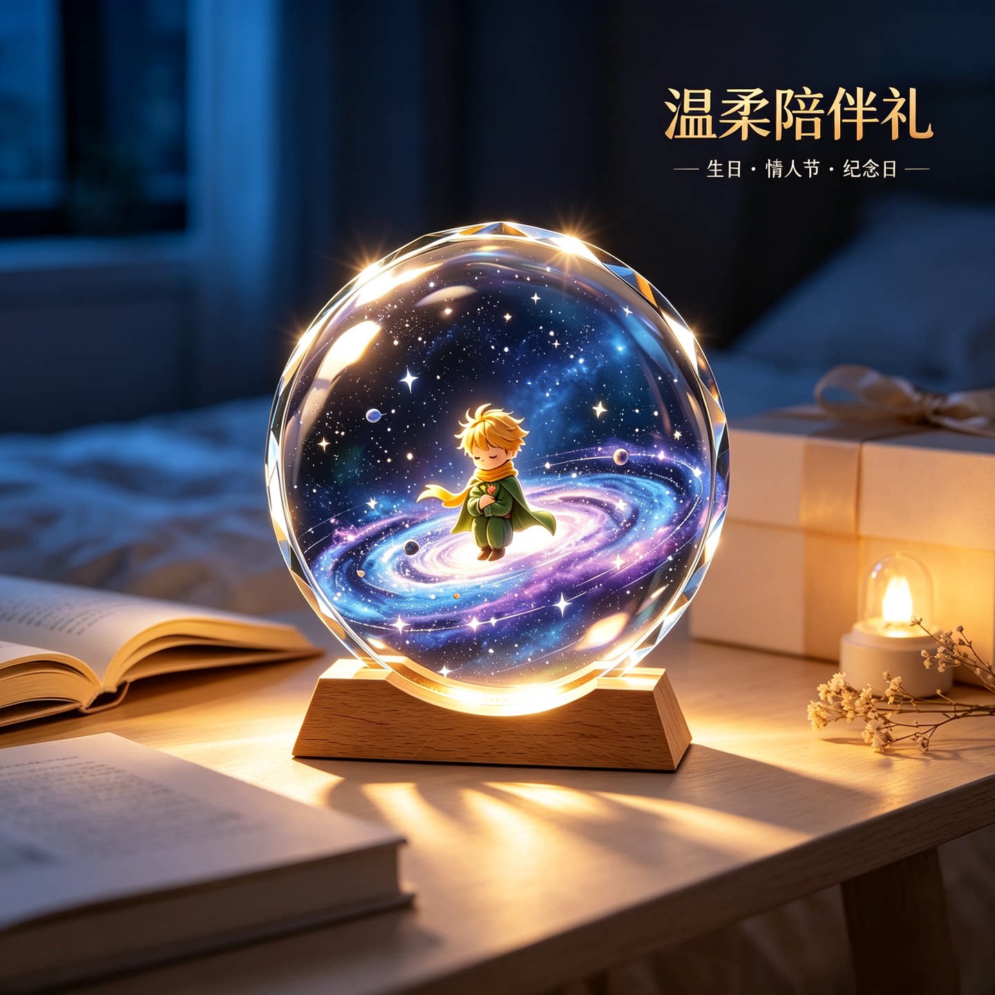 星河来信小王子摆件电视柜摆放星空童话意象桌面治愈观赏工艺陈设