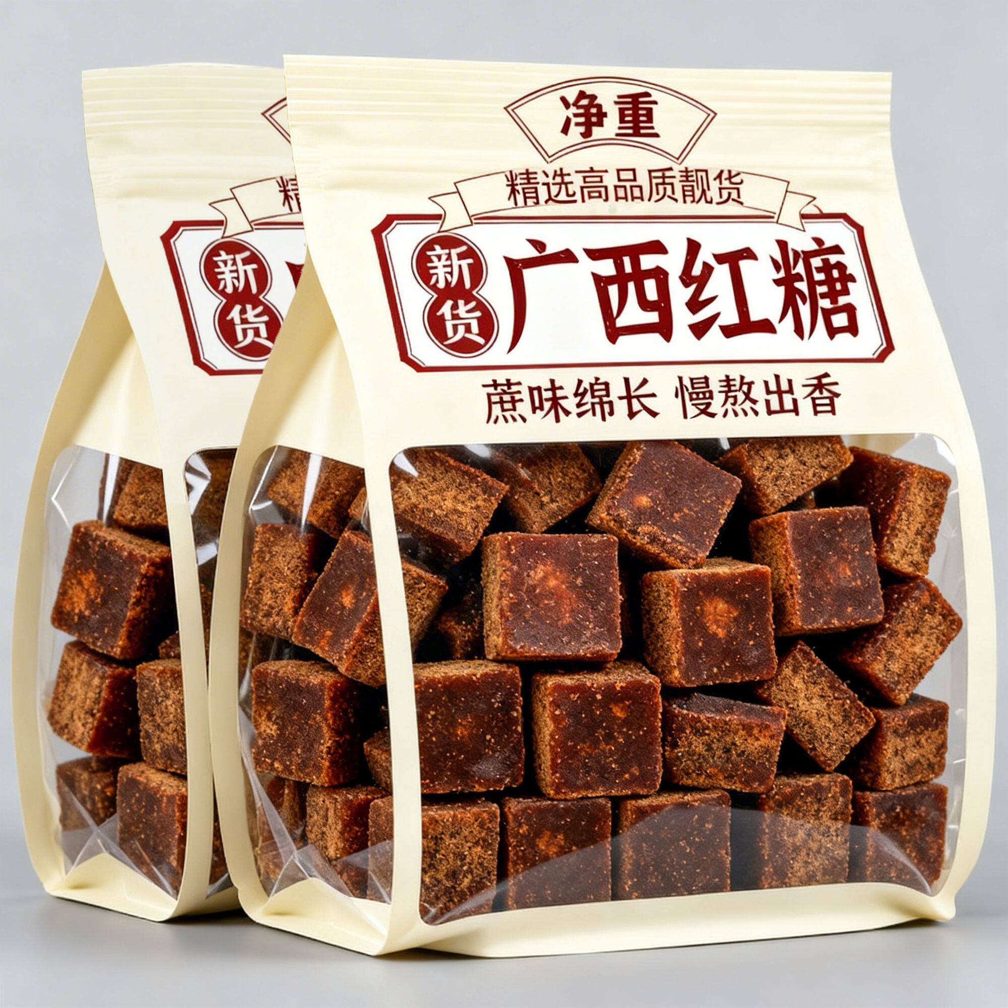广西古法手工原汁甘蔗红糖块